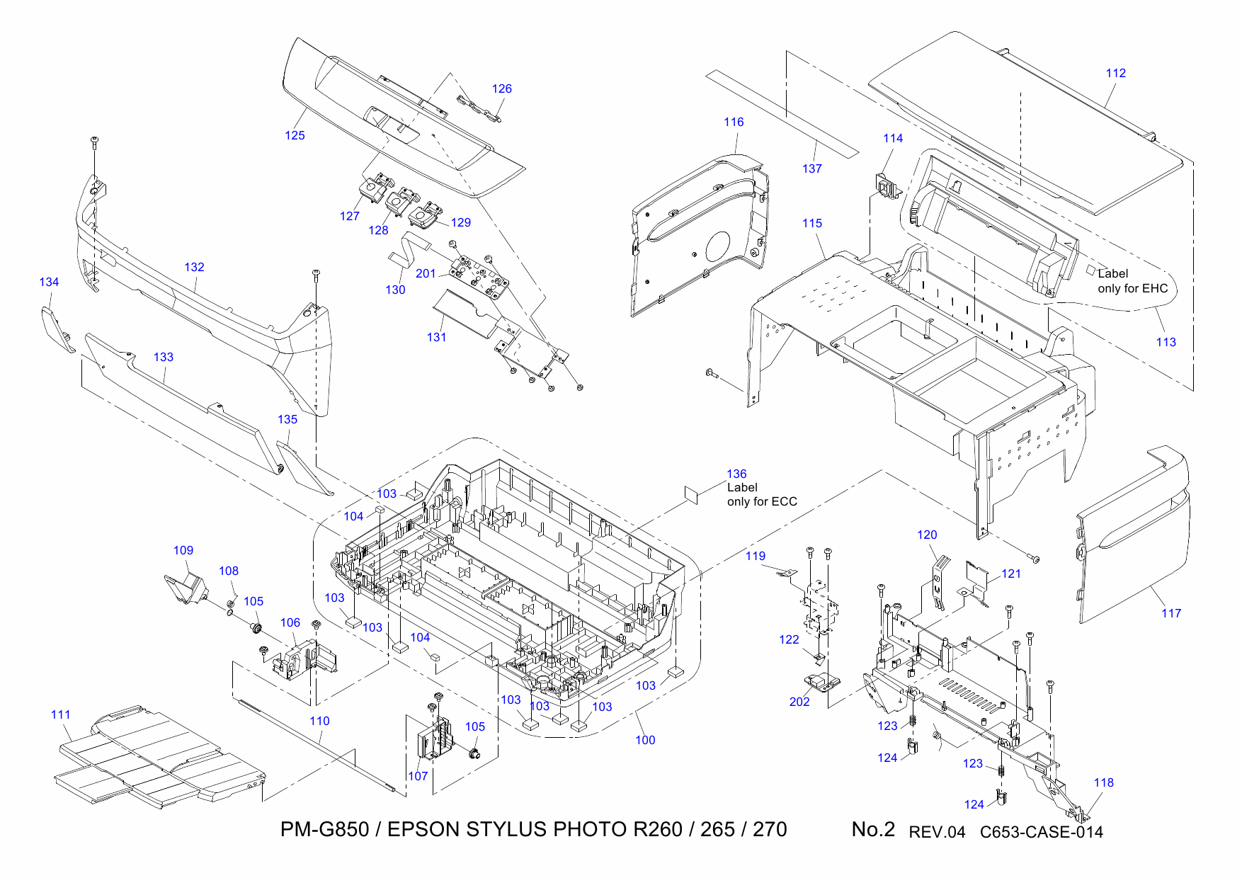 EPSON StylusPhoto R265 R260 R270 Parts Manual-6